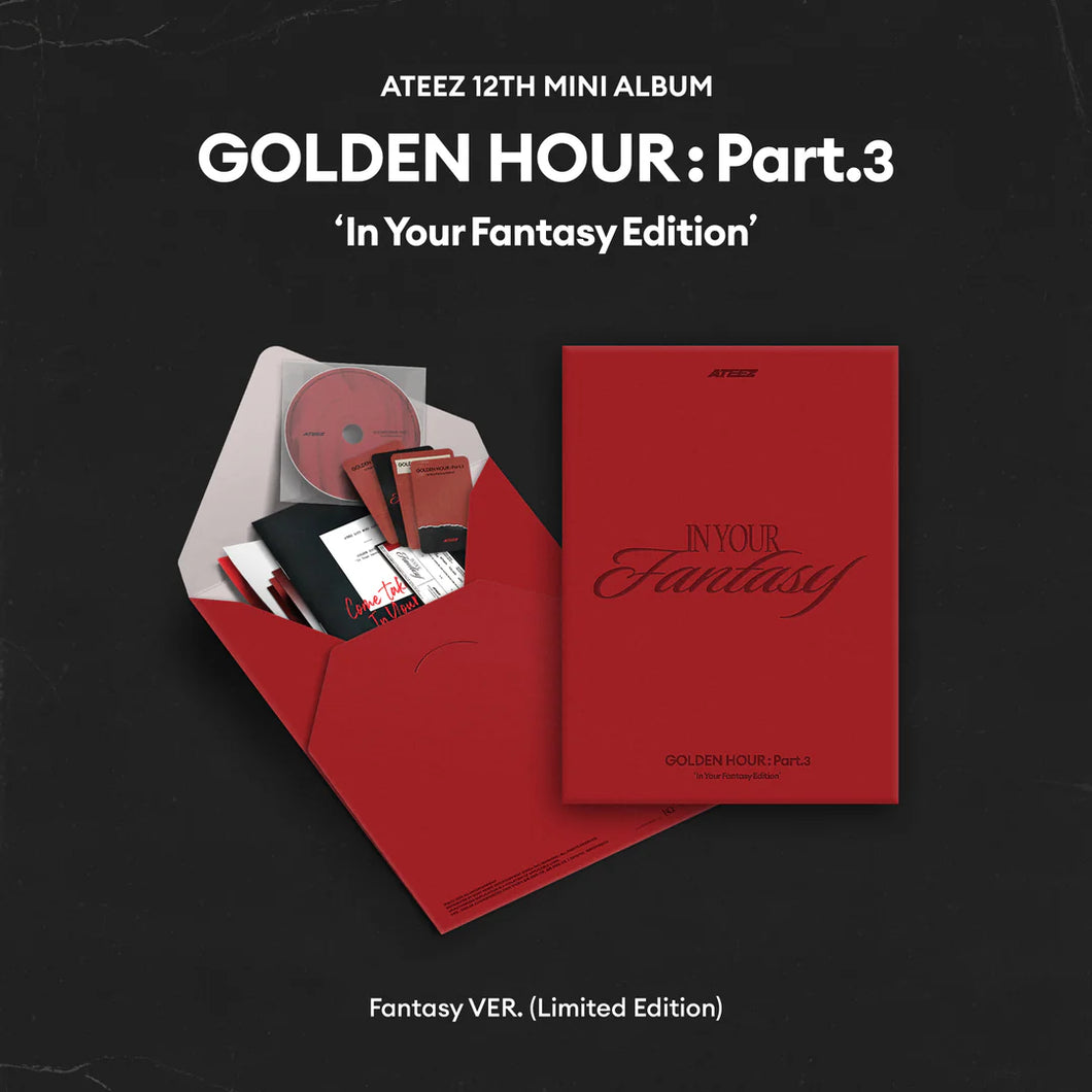 ATEEZ - GOLDEN HOUR : PART 3 IN YOUR FANTASY Edition Fantasy Ver LIMITED EDITION