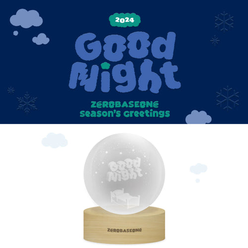 ZEROBASEONE ZB1 Official 2024 Season's Greetings Good Night Mood Light + Photo Card Set