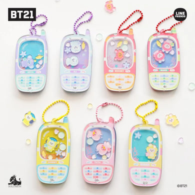 BT21 JAPAN - Official Garake Shaking Phone Keyring
