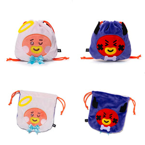 BT21 JAPAN - Official Angel & Villain Double Face Pouch