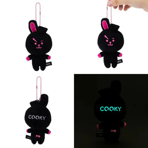 BT21 JAPAN - Official Glow in the Dark NEON Plush Keyring