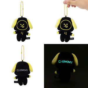 BT21 JAPAN - Official Glow in the Dark NEON Plush Keyring
