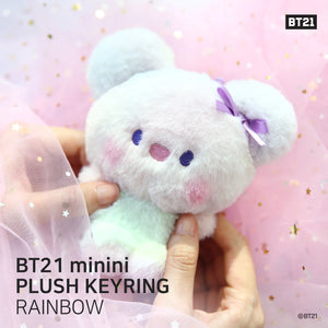 BT21 Minini Official Doll Keyring Rainbow Version