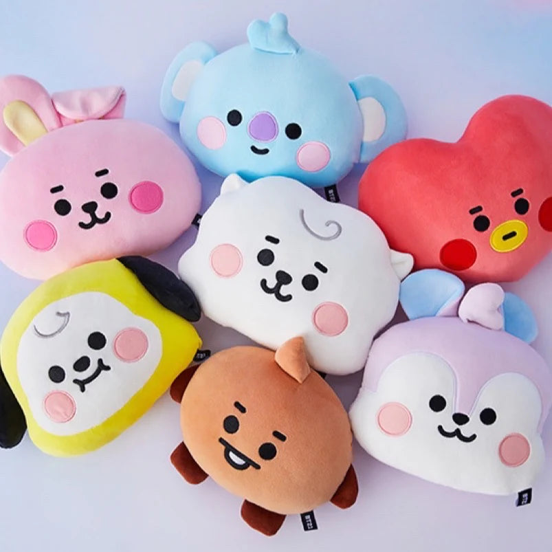 BT21 Official Flat Face Cushion – kheartshop BT21 Official Flat Face Cushion – kheartshop