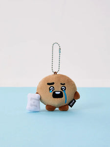 BT21 Official TODAY'S FACE TEARDROP Plush Keyring