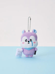 BT21 Official TODAY'S FACE TEARDROP Plush Keyring