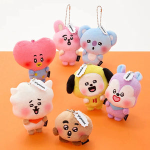 BT21 Official TODAY'S FACE HEARTBEAT Plush Keyring