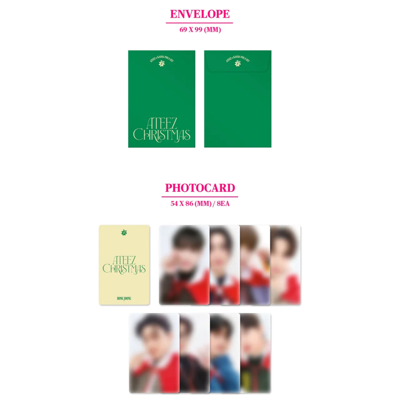 ATEEZ Official 2023 Christmas Photocard Set – kheartshop ATEEZ Official 2023 Christmas Photocard Set – kheartshop