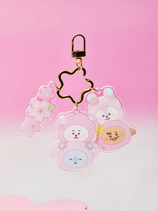 BT21 Official Acrylic Keyring Spring Come Again Ver