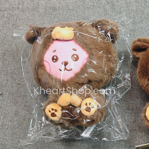 BT21 Official Cooky / Jungkook Set: Fluffy Plush + Pink Edition Big Doll