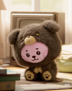BT21 Official Cooky / Jungkook Set: Fluffy Plush + Pink Edition Big Doll