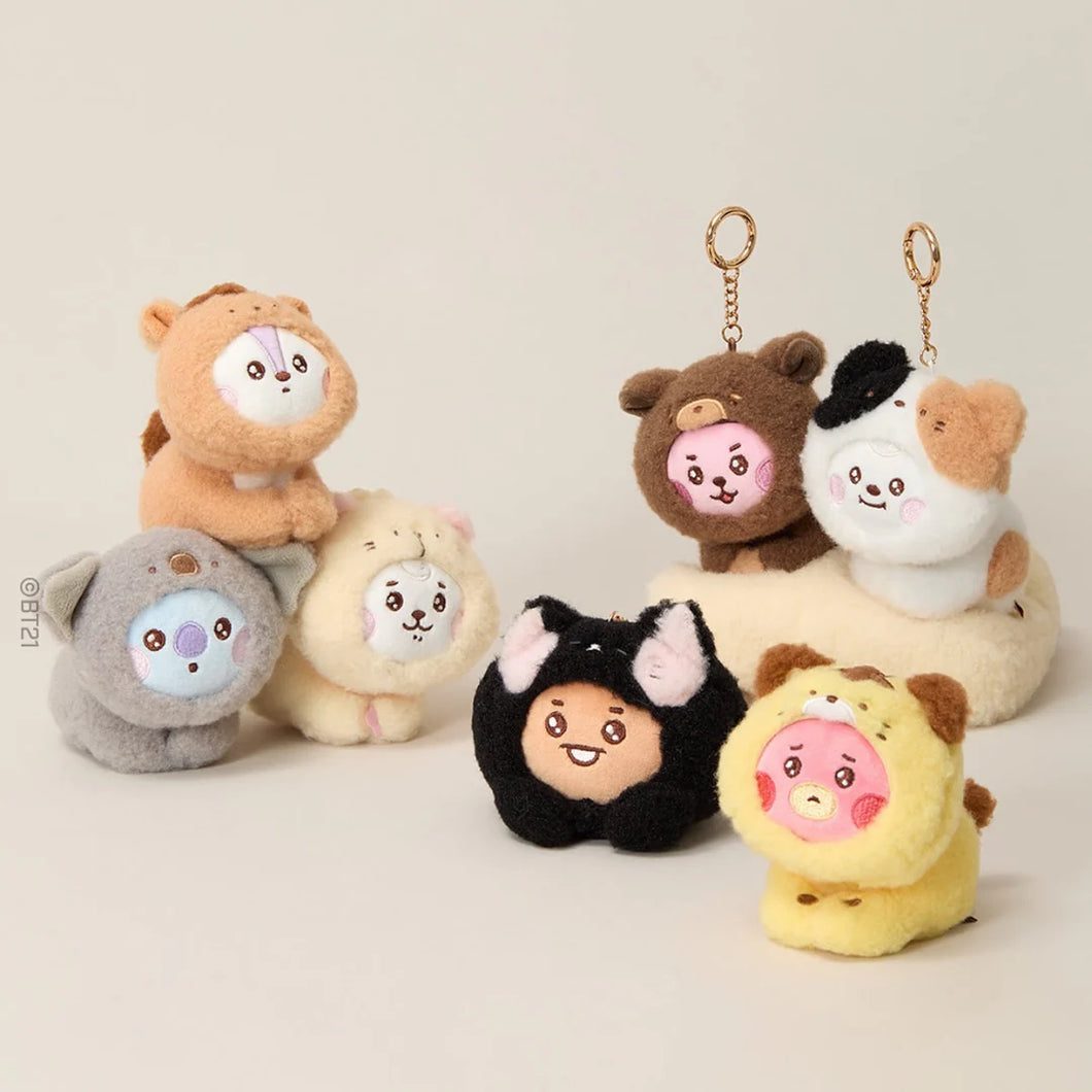 BT21 Official More Fluffy Keyring