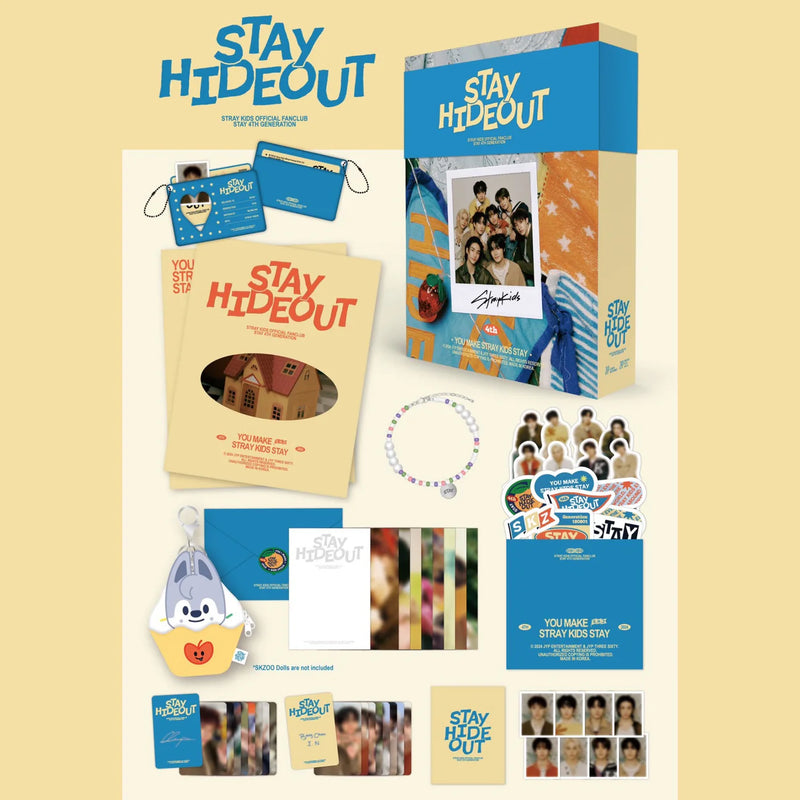 アイドル Stray Kids STAY HIDEOUT 4TH GENERATION STRAY KIDS STAY HIDEOUT Official 4th Membership Kit Set – kheartshop