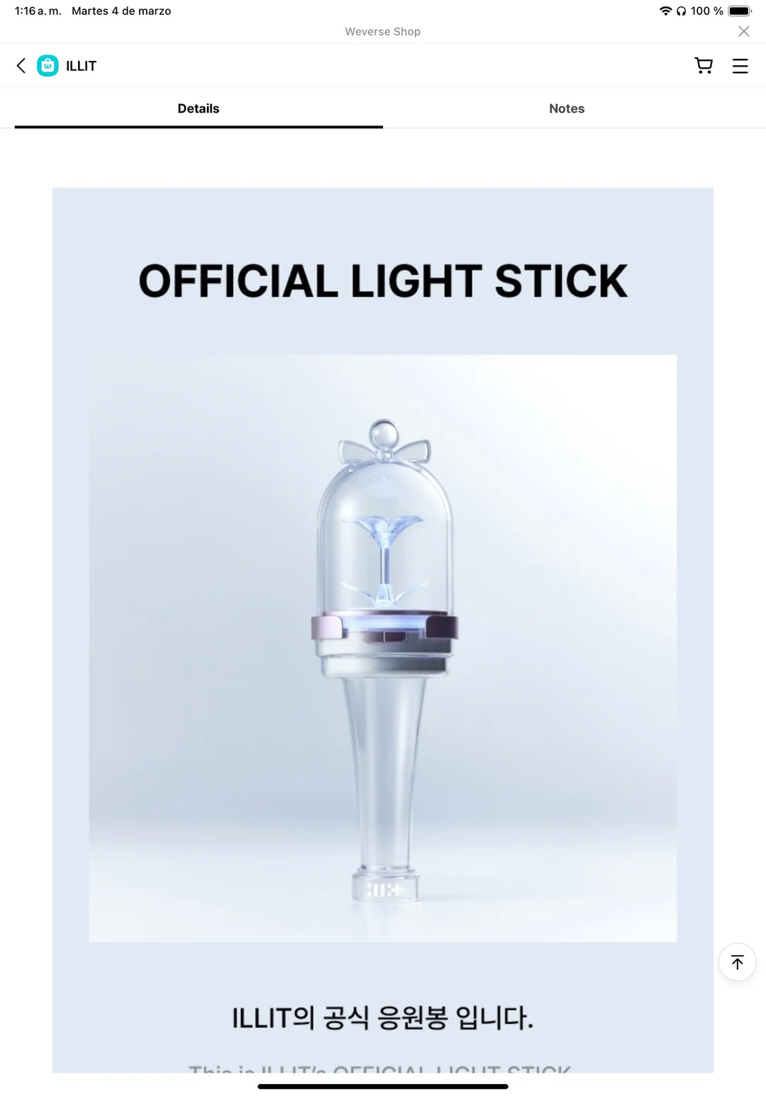 ILLIT Official Light Stick – kheartshop ILLIT Official Light Stick – kheartshop