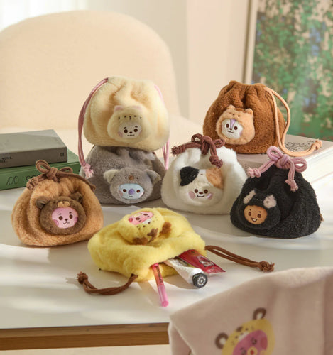 BT21 Official More Fluffy String Pouch