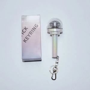 KPOP MINI LIGHTSTICK KEYCHAIN + Free Gift