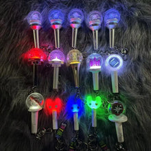 KPOP MINI LIGHTSTICK KEYCHAIN + Free Gift