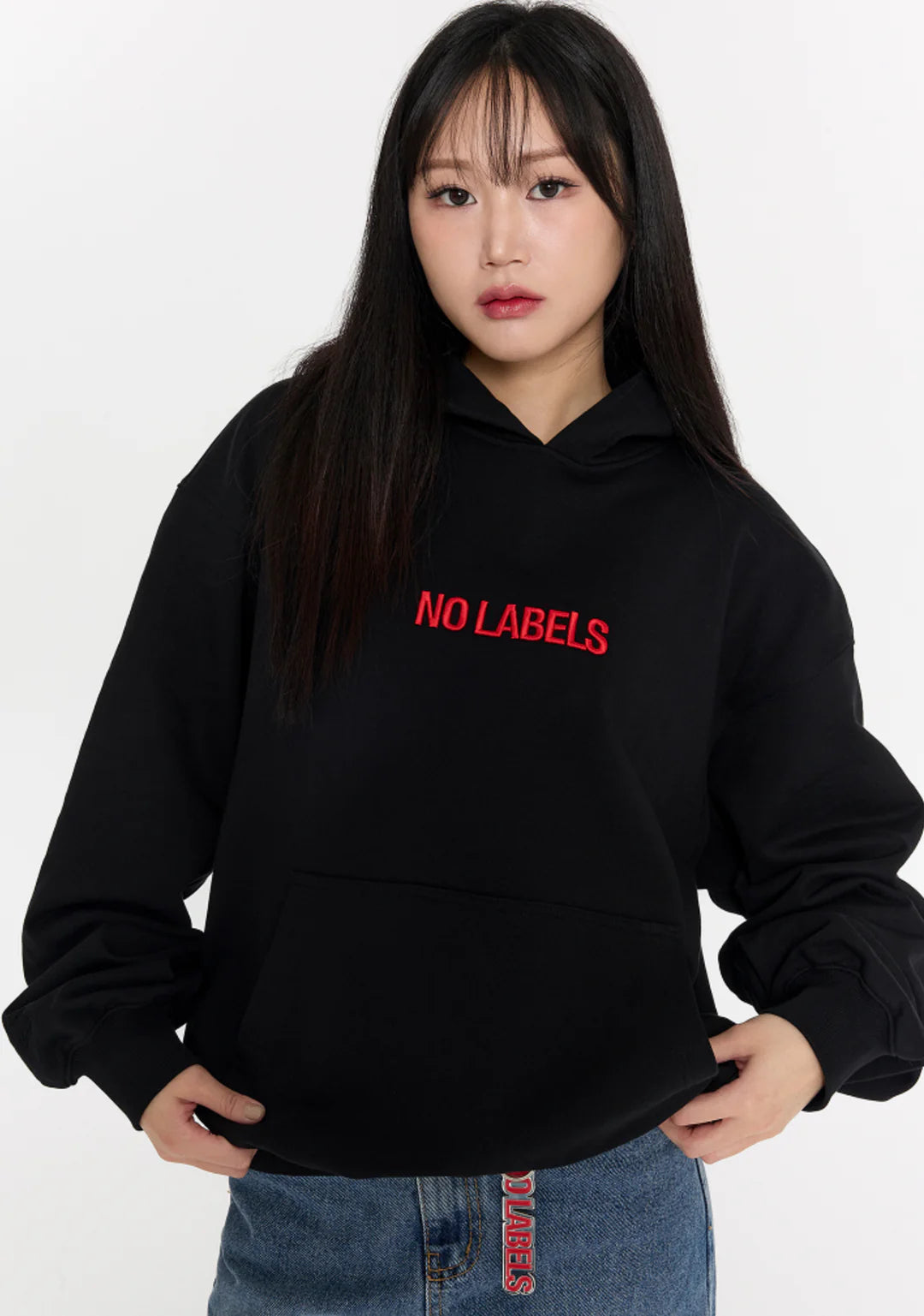 TXT YEONJUN - OFFICIAL NO LABELS PART01 BLACK HOODIE + Photocard TXT YEONJUN - OFFICIAL NO LABELS PART01 BLACK HOODIE + Photocard