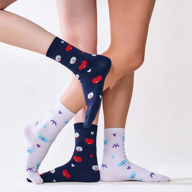BT21 OFFICIAL SOCKS LOVE GIFT SET (2PCS) BASIC