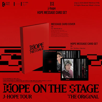 BTS J-HOPE Tour HOPE ON THE STAGE The Original Message Card Ver