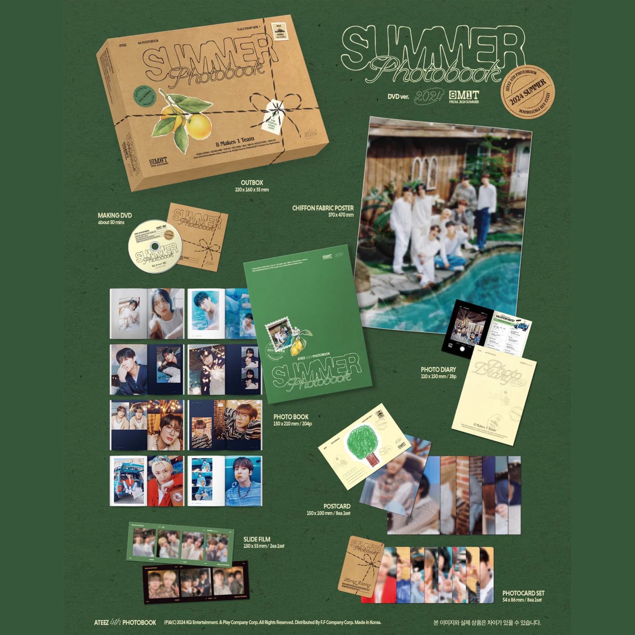 ATEEZ 2024 Summer Photobook DVD / Play Code – kheartshop ATEEZ 2024 Summer Photobook DVD / Play Code – kheartshop