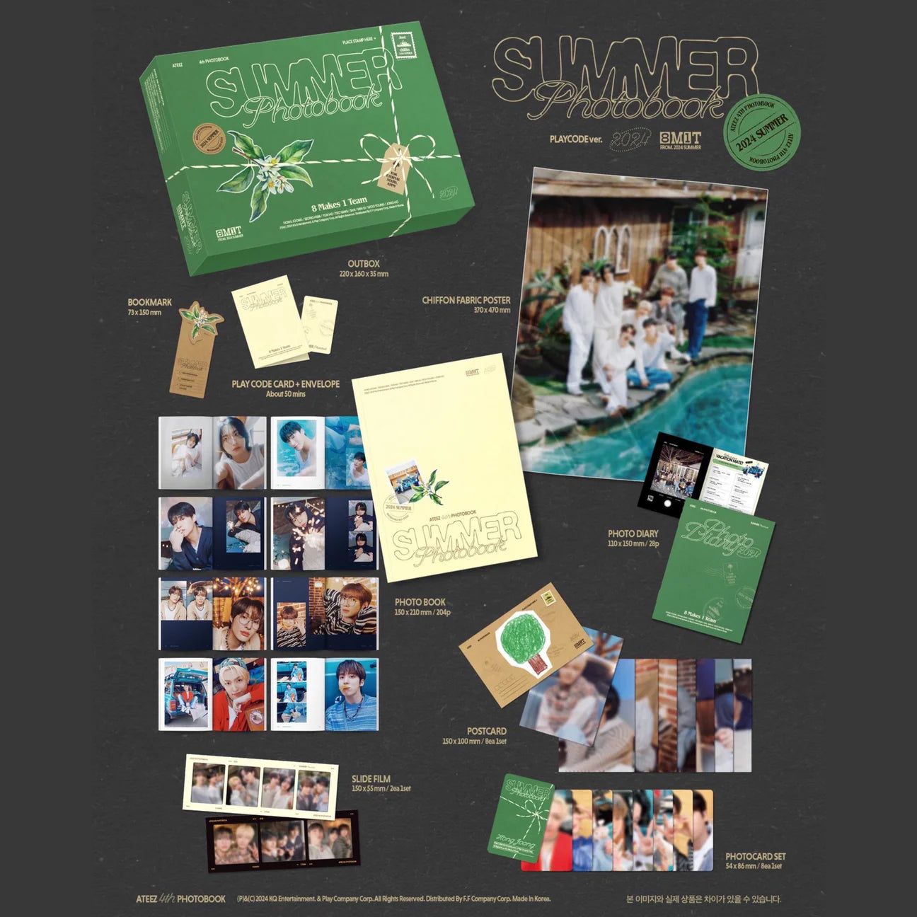ATEEZ 2024 Summer Photobook DVD / Play Code – kheartshop ATEEZ 2024 Summer Photobook DVD / Play Code – kheartshop