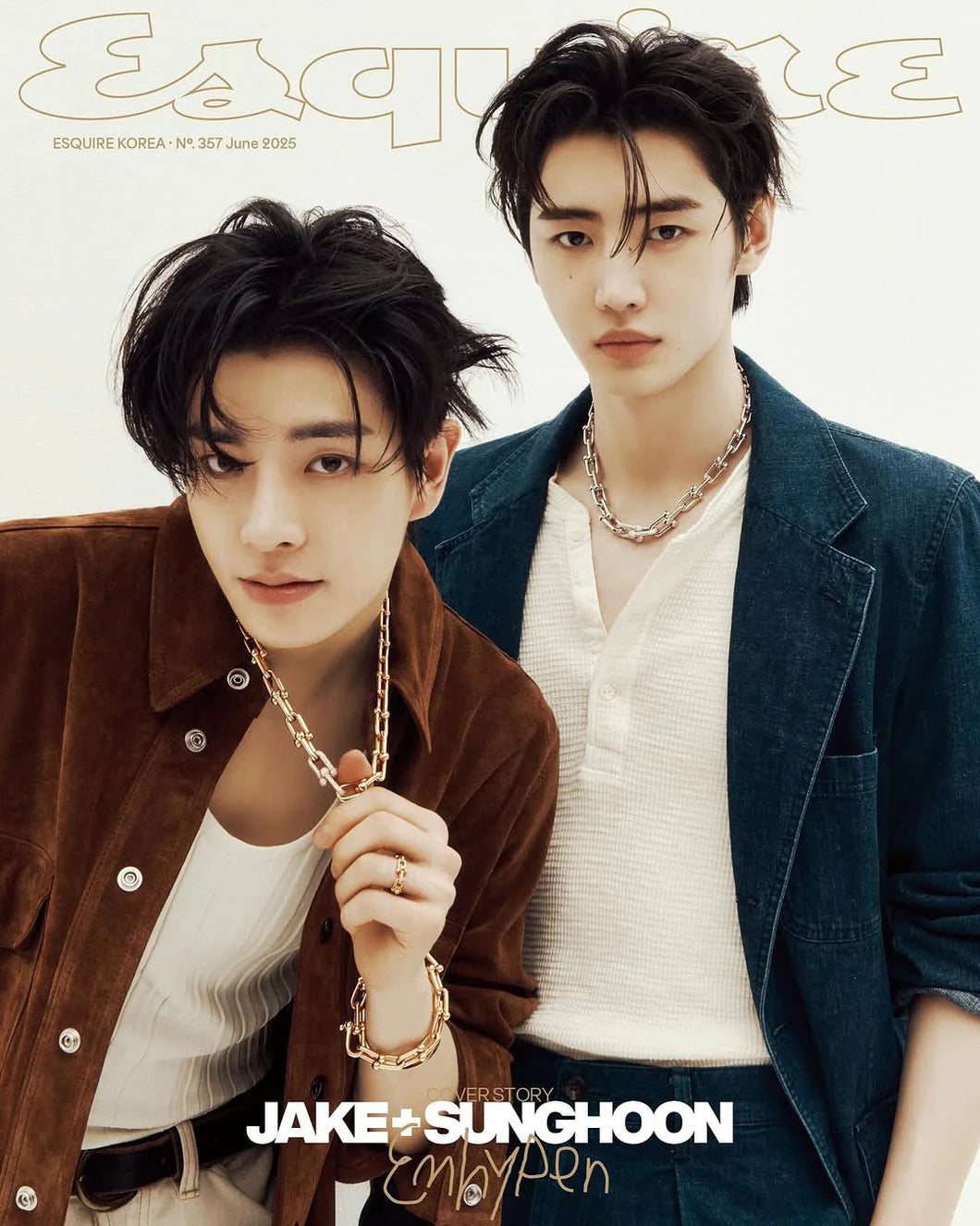 ESQUIRE Korea Magazine - ENHYPEN JAKE & SUNGHOON June 2025