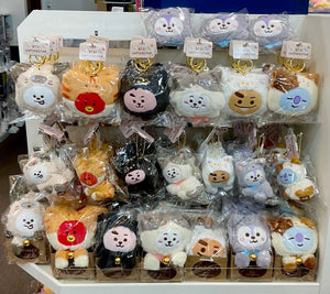 BT21 JAPAN - OFFICIAL CAT DAY JIMIN SET: PLUSH + KEYCHAIN + POUCH