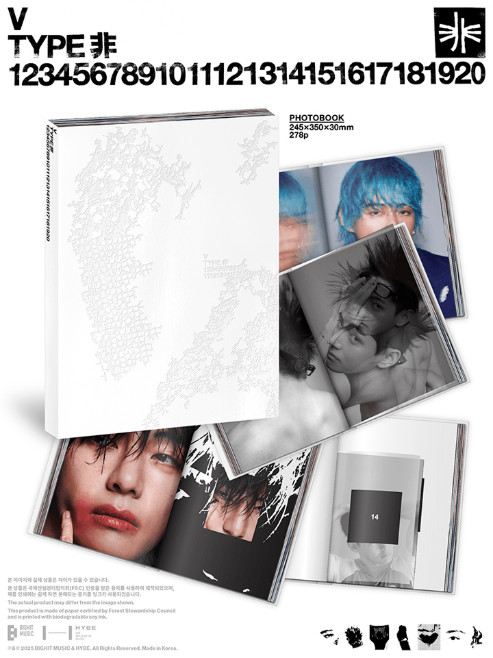 BTS V TYPE 非 Official MD Photobook & Poster – kheartshop