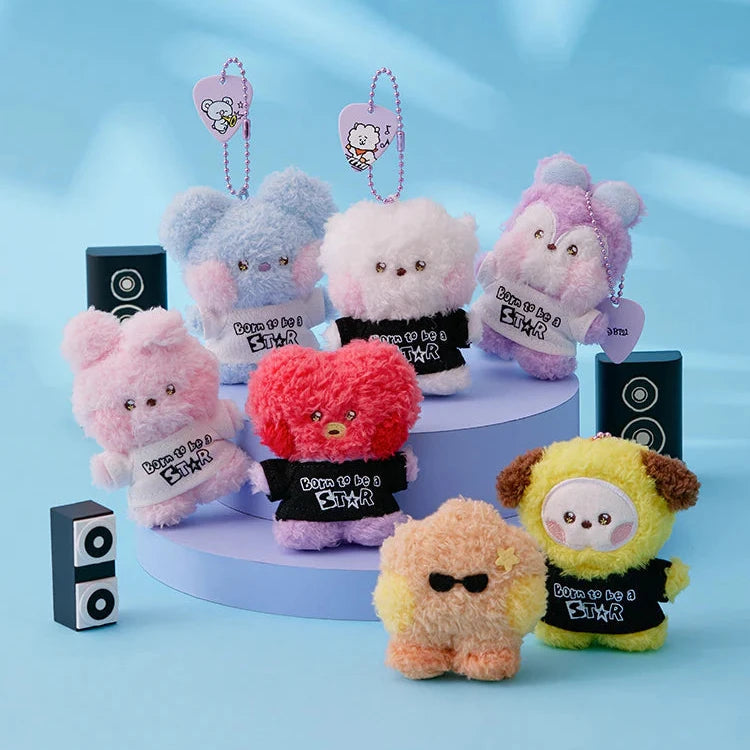 BT21 Official minini Plush Keyring Band Ver.