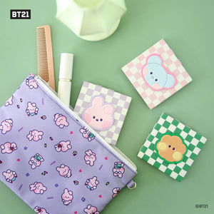 BT21 Minini Official Leather Patch Mirror