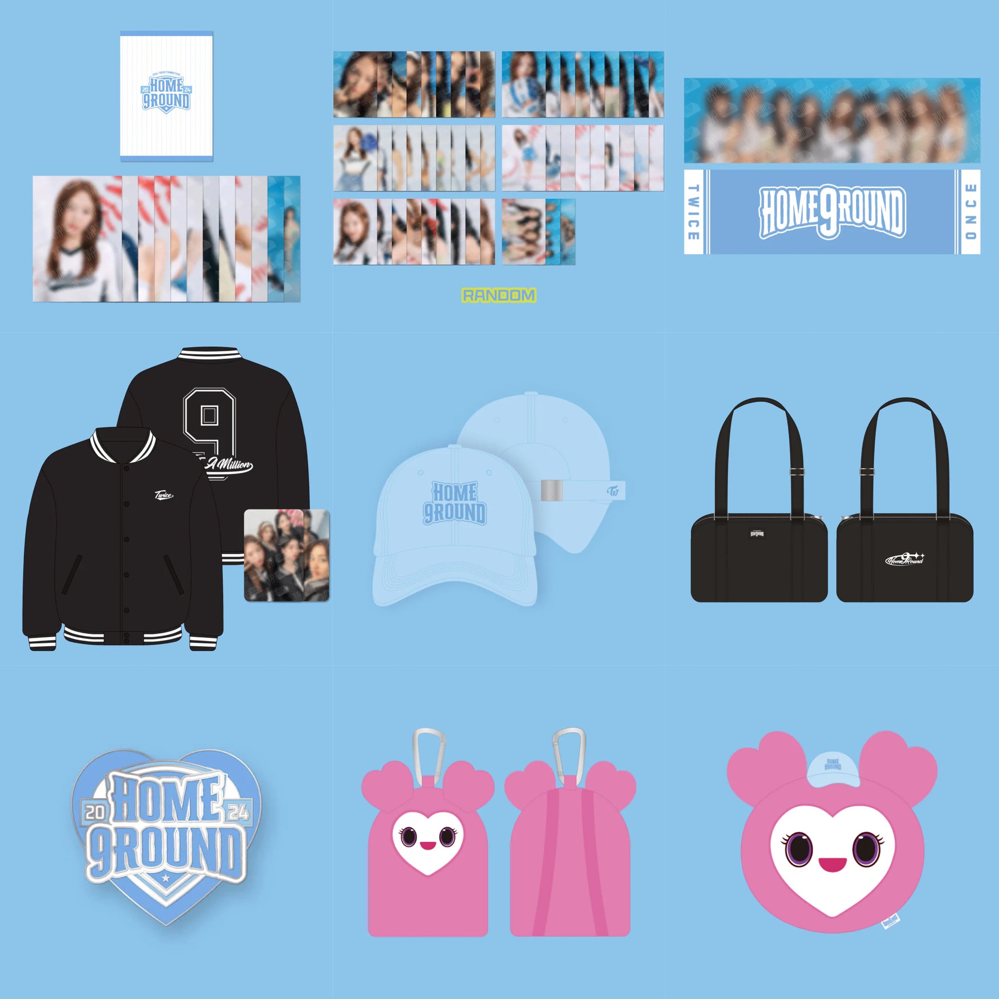 TWICE - 9th Anniversary HOME 9ROUND Pop Up Store Official MD TWICE - 9th Anniversary HOME 9ROUND Pop Up Store Official MD
