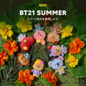 BT21 JAPAN - Official SUMMER Plush Keyring