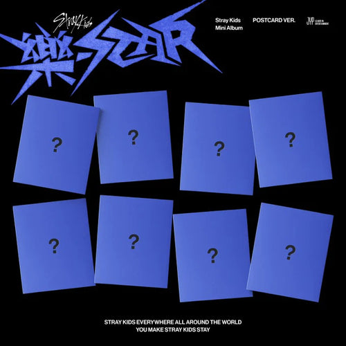 STRAY KIDS Mini Album 樂 ROCK STAR Postcard Version + You can choose Member + POB + PO Photocard