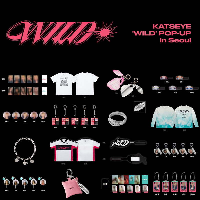 KATSEYE WILD 韓国 popup MD 特典 トレカ セット コンプ KATSEYE WILD Pop Up in Seoul Official MD – kheartshop