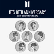 [PREORDER APR 6TH, 2024] BTS OFFICIAL 10TH ANNIVERSARY COMMEMORATIVE MEDAL (SILVER 1/2 OZ)