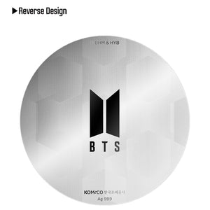 [PREORDER APR 6TH, 2024] BTS OFFICIAL 10TH ANNIVERSARY COMMEMORATIVE MEDAL (SILVER 1/2 OZ)