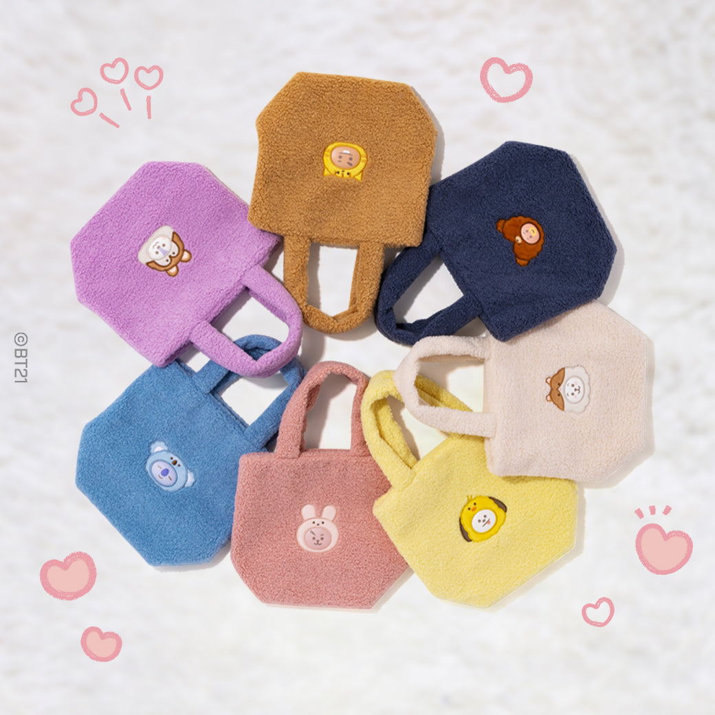 BT21 BABY JAPAN Official Fluffy Big Hugs Tote Bag