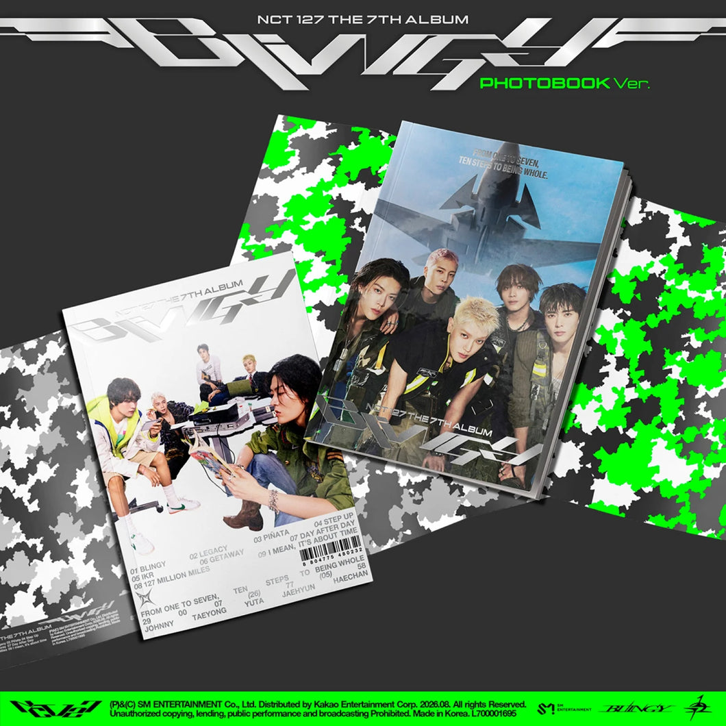 NCT 127 - BLINGY 7th Album PHOTO BOOK Ver – kheartshop