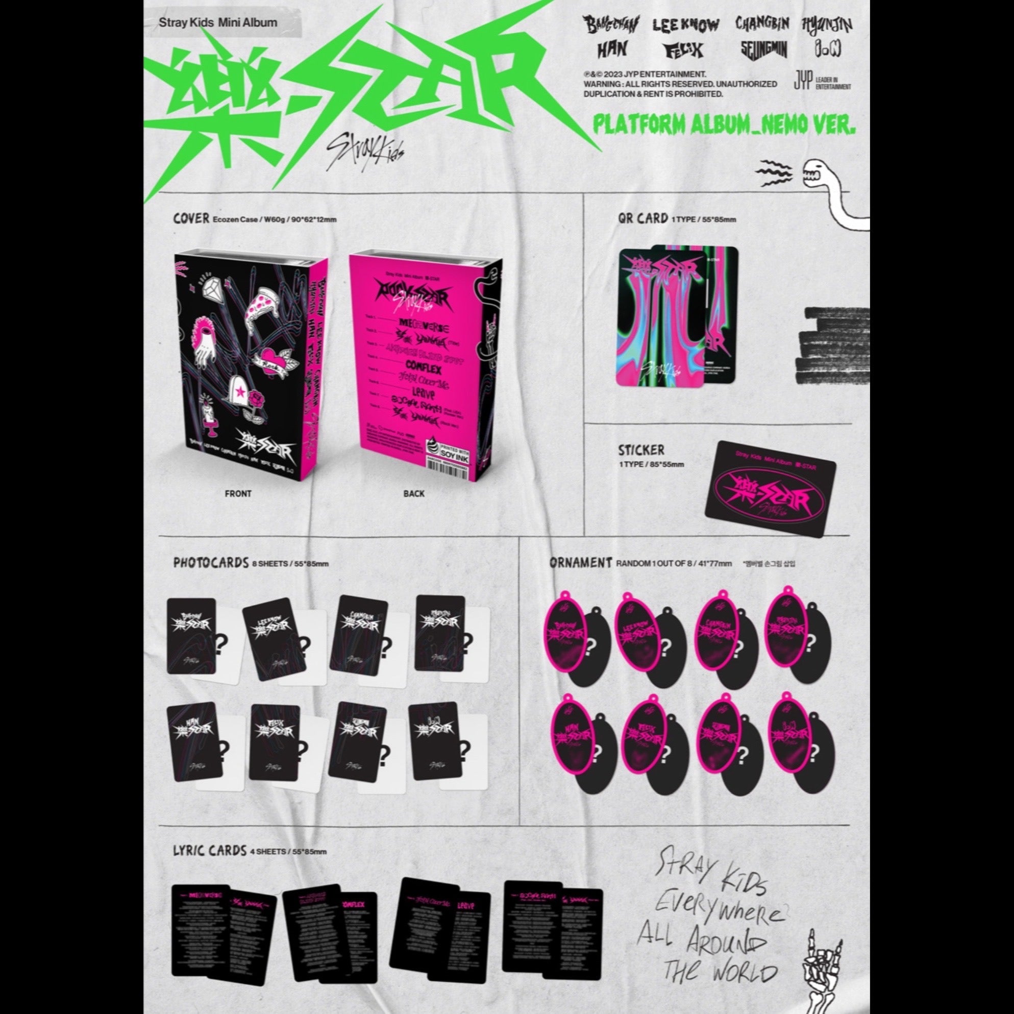 STRAY KIDS 樂 ROCK STAR Platform Album NEMO Version – kheartshop
