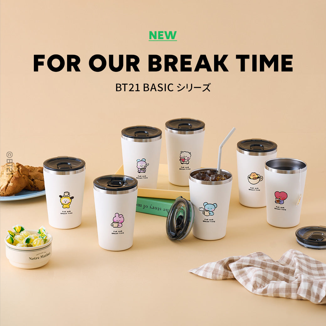 BT21 JAPAN - Official For Our Break Time Basic Cold Cup 473ml