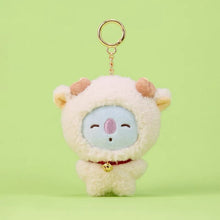 BT21 Official FLUFFY NEW YEAR Plush Keyring