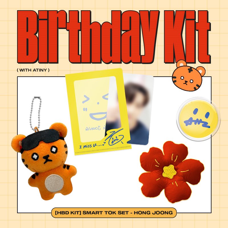 ATEEZ Official HBD KIT HONG JOONG Smart Tok Set – kheartshop