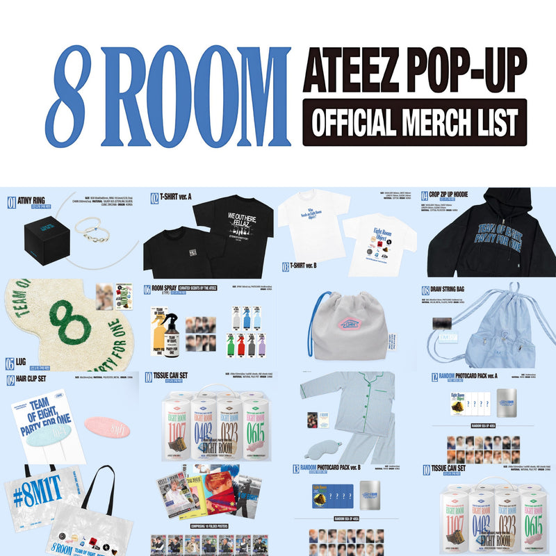ATEEZ 8ROOM ポップアップ パーカー フーディー ATEEZ POP UP 8ROOM フーディ パーカー - メルカリ