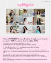 TWICE SPOTLESS 2027 Season’s Greetings + POB