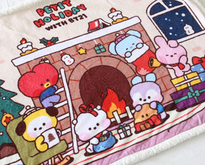 BT21 Minini Official Holiday Blanket 1200 x 800mm