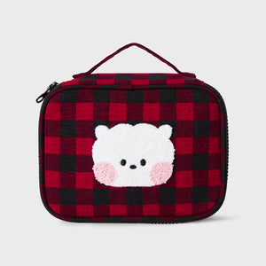 BT21 Minini Official Basic Check Pattern Pouch