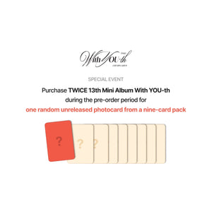 TWICE 13th Mini Album With YOU-th + PO Photocard