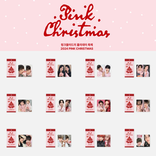 SMTOWN Official 2024 Pink Christmas PhotoCard Pack