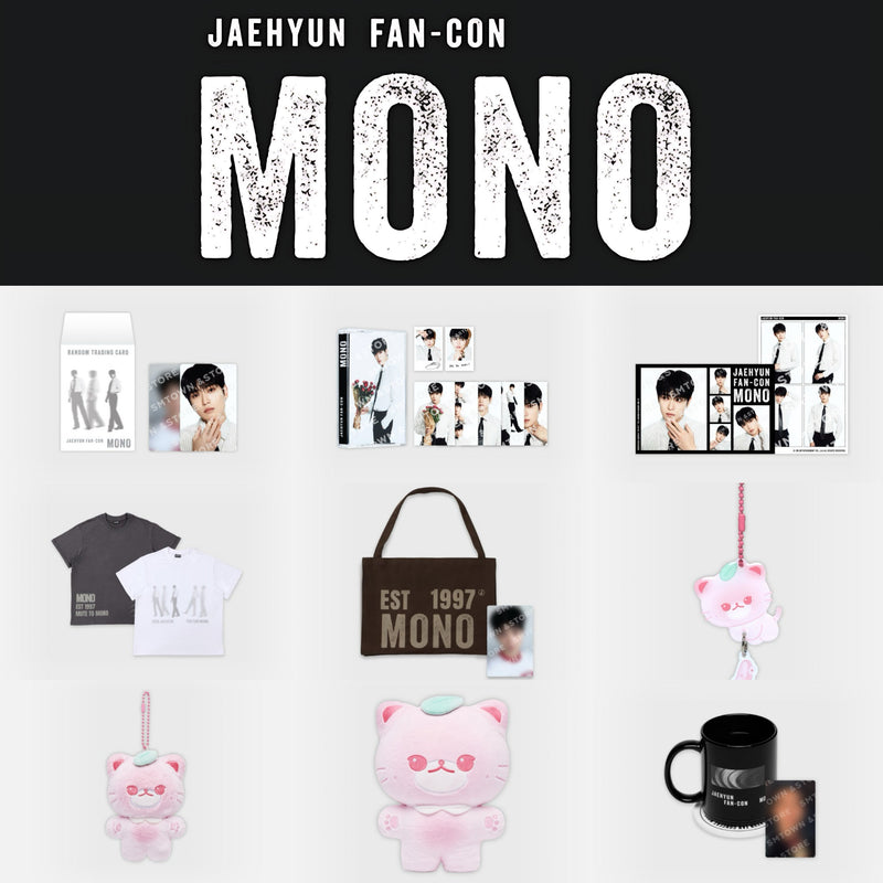ジェヒョン（NCT）FAN-CON MONO グッズ 3点セット NCT 127 JAEHYUN - MONO FAN-CON TOUR Official MD (Pre Order: AUGUST